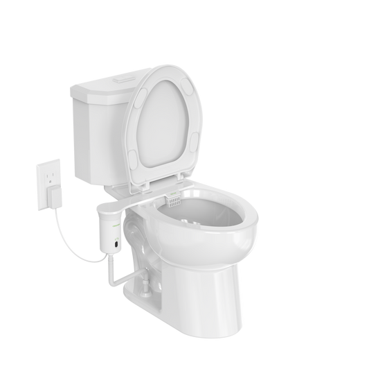 Toilet Odor Extractor, Model ANS-01PM (Plug-in Powered, Touchless Manual Control with Sensor)
